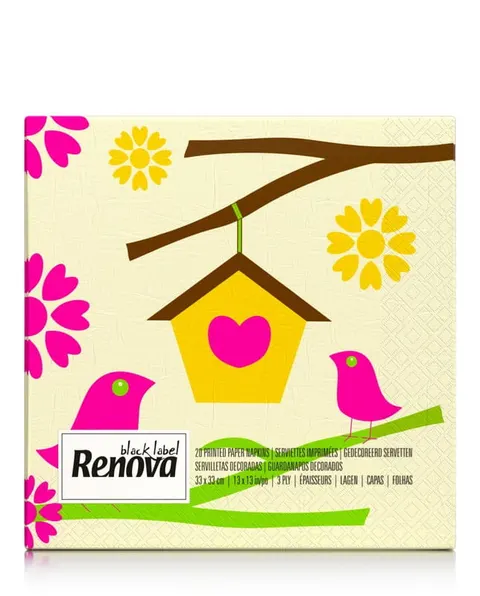 Serwetki papierowe Renova Bird House 20 szt