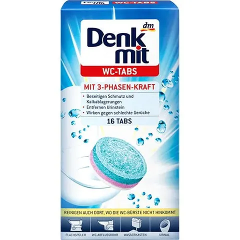 Tabletki do WC Denkmit 16szt 400g