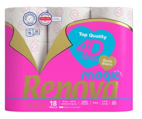 Papier toaletowy Renova Magic Rose Deco 18R