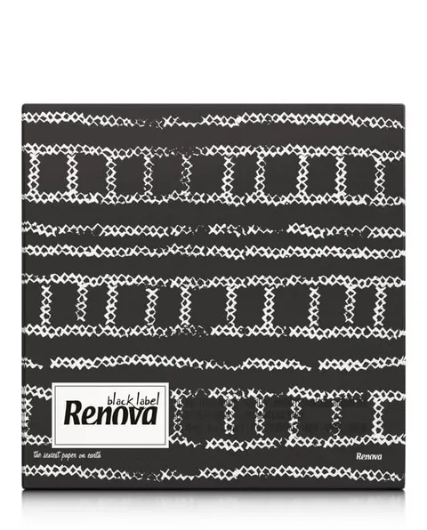 Serwetki papierowe Renova Tread czarne 33x33 20 szt