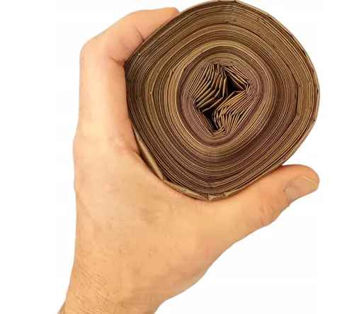 Grube Mocne Worki Na Śmieci 240L Brązowe 55μm 1.10kg 90x140cm 10szt