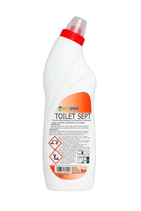 Eco Shine 750ml toilet sept do czyszczenia i wybielania sanitariatów a1/20