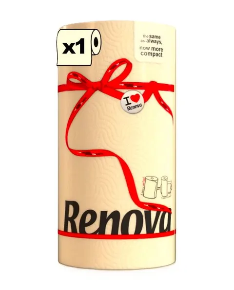 Ręcznik Kuchenny Papierowy Renova Kremowy Compact 27.4 m 2-Warstwowy 120 Arkuszy