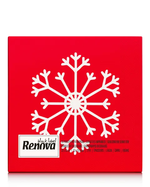 Serwetki Papierowe Renova White Snowflakes Białe w Śnieżynki