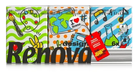 Chusteczki higieniczne Renova Design School 6x7szt