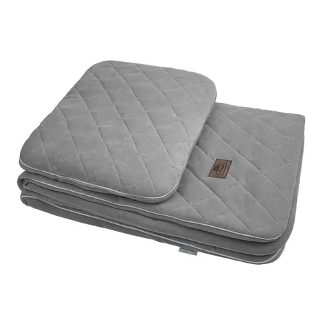Kocyk Bawełniany Zimowy Royal Baby Grey Szary / Sleepee