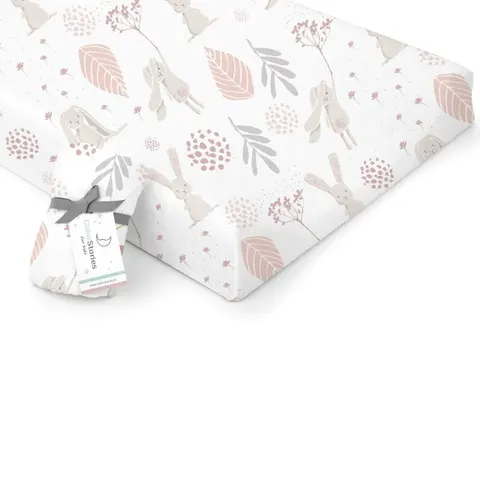 Prześcieradło na Przewijak Bawełniane Bunny New / Colorstories