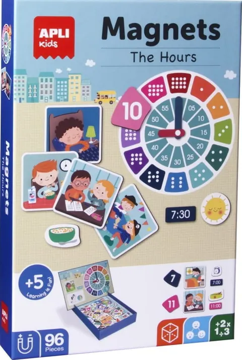 Układanka Magnetyczna Godziny / Apli Kids
