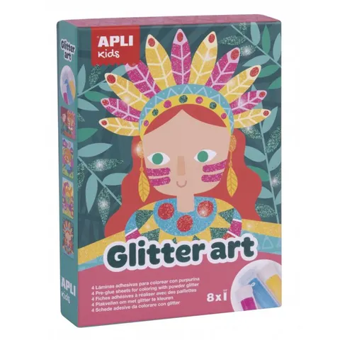 Zestaw Artystyczny dla Dzieci z Brokatem / Apli Kids