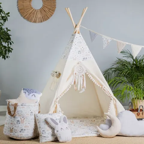 Namiot Tipi dla Dzieci Pastelowi Przyjaciele