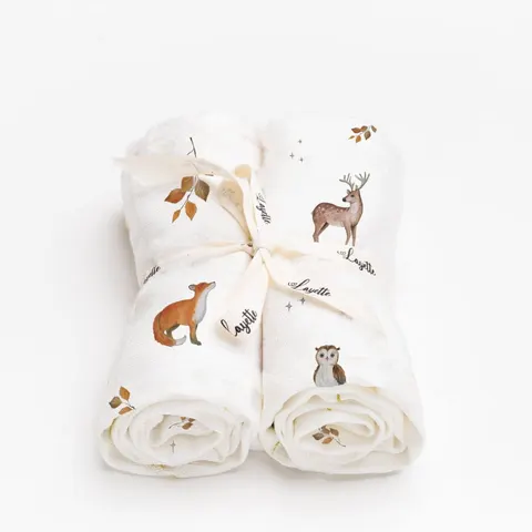 Pieluszki bambusowe 2 szt. Woodland / Layette