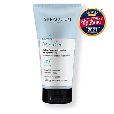 MIRACULUM Woda termalna / Mikro złuszczający peeling do mycia twarzy