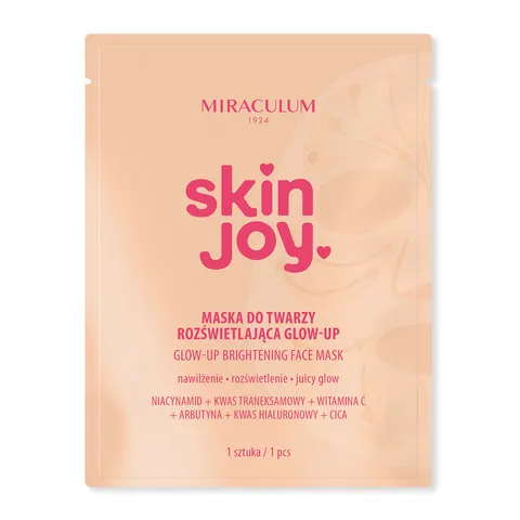 MIRACULUM Skin Joy Maska do twarzy rozświetlająca Glow-up
