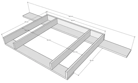 Nakładka na komodę UNITY - Ikea Hemnes