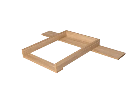 Nakładka przewijak na komodę Ikea Tonstad z blendą (82 x 47cm) DĘBOWA