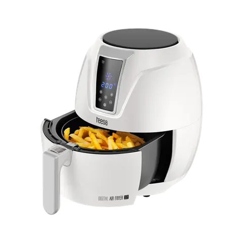 Frytkownica beztłuszczowa TEESA DIGITAL AIR FRYER WHITE