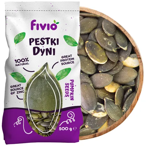 fivio Pestki dyni łuskane 500 g