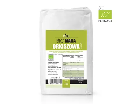 VIBIO BIO Mąka orkiszowa typ 650 jasna - 1kg