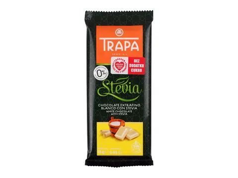 Trapa Czekolada biała ze stewią Trapa 75g