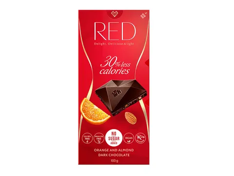 CZEKOLADA CIEMA POMARAŃCZA MIGDAŁ RED DELIGHT 100G
