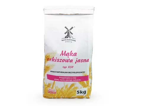 Mąka orkiszowa jasna typ 650 5 kg KOPYTOWA