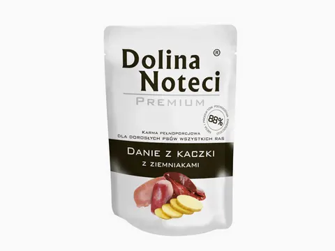 DOLINA NOTECI Mokra karma dla psa PREMIUM Danie z kaczką 100g