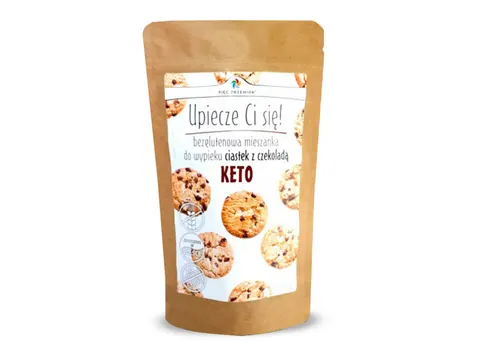 Mieszanka na Keto Ciastka z Czekoladą Bezglutenowe 365 g - Pięć Przemian