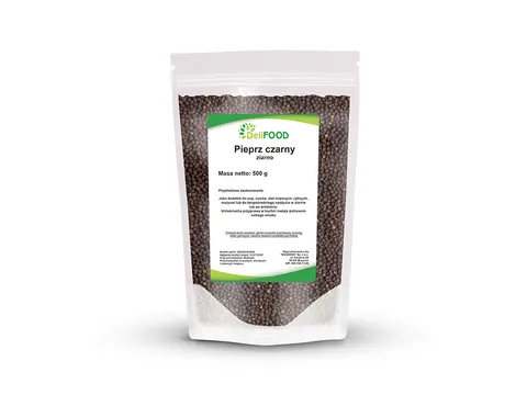 DeliFOOD Pieprz czarny ziarno 500g