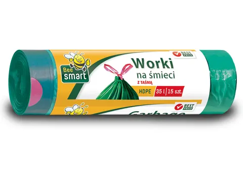 Bee Smart Worki na śmieci z taśmą 35L 15 sztuk