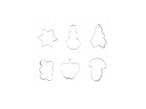 Foremki do mas metalowa 6sztuk 7,5cm