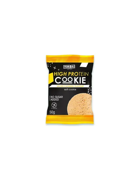 CIASTKO PROTEINOWE SŁONY KARMEL 50G FRANK&OLI