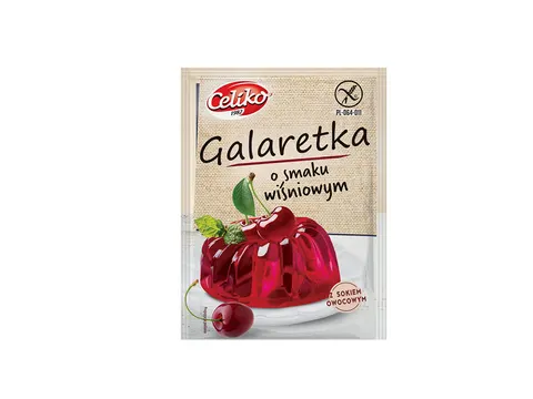 Galaretka o Smaku Wiśniowym bezglutenowa 75g - Celiko