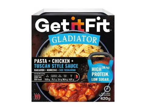 JOYFOOD GLADIATOR Makaron + kurczak + sos toskański 420g