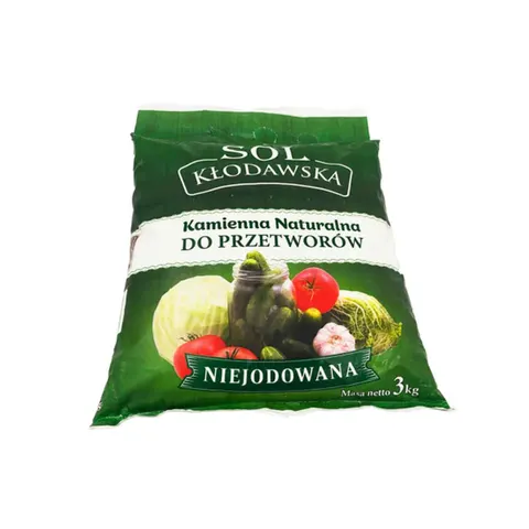 SÓL KAMIENNA KŁODAWSKA SPOŻYWCZA NIEJODOWANA 3KG