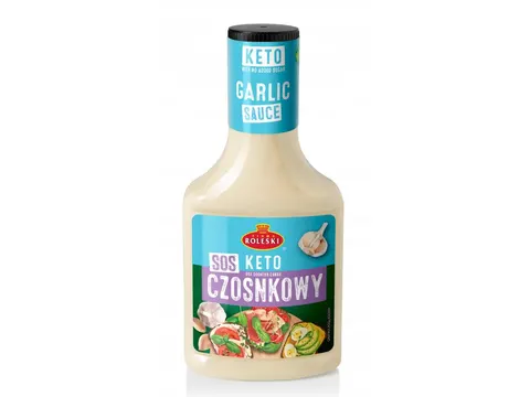 Roleski Sos czosnkowy keto bez dodatku cukru 280g