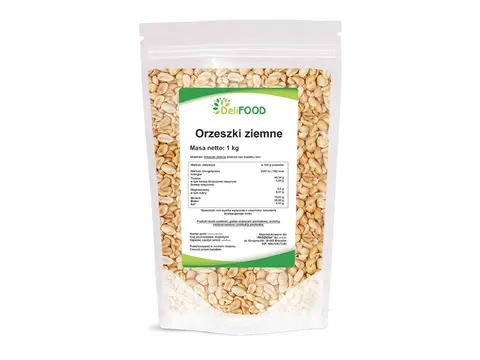 DeliFOOD Orzechy ziemne bez soli 1kg