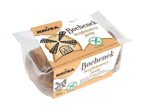 Naura Bochenek bezglutenowy jasny krojony 350g