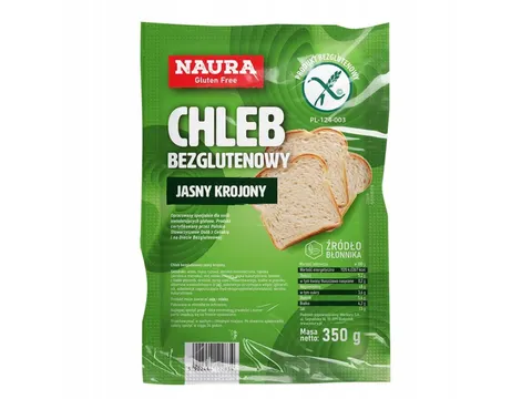 Naura Chleb jasny krojony bezglutenowy 350g