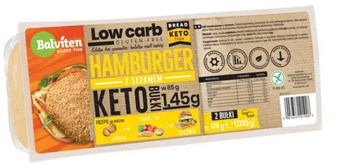 BUŁKI HAMBURGEROWE KETO BALVITEN 170G