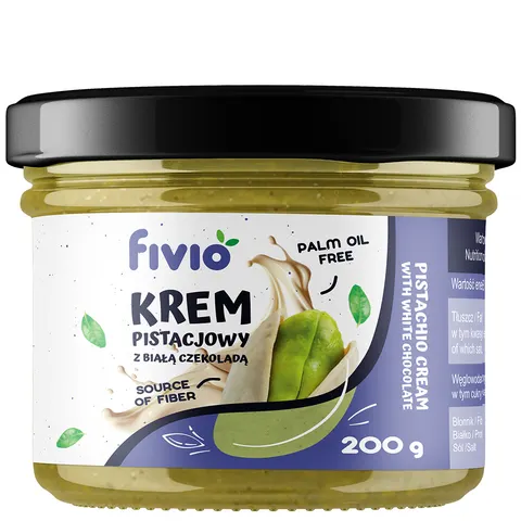 fivio Krem pistacjowy z białą czekoladą 200g