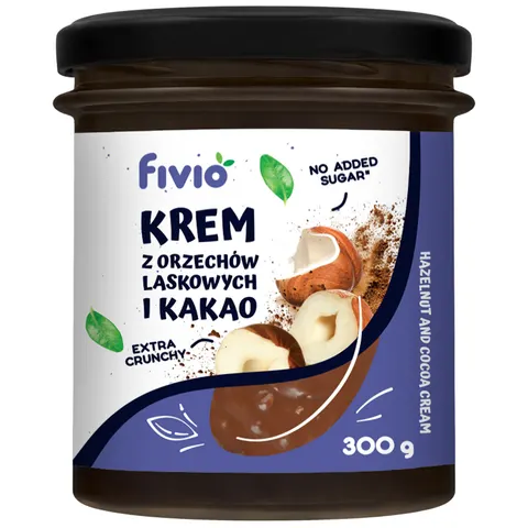 fivio Krem Orzech Laskowy i Kakao Crunchy 300g