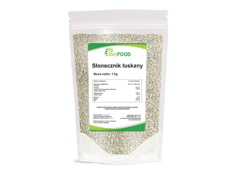 DeliFOOD Słonecznik łuskany 1kg