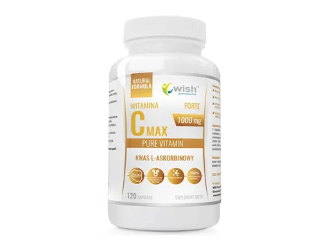 WISH Witamina C 1000mg 120 kapsułek