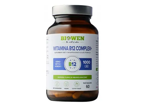 Biowen Witamina B12 Complex+ 60 kapsułek