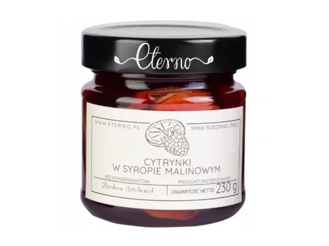 ETERNO Cytrynki w syropie malinowym 230g