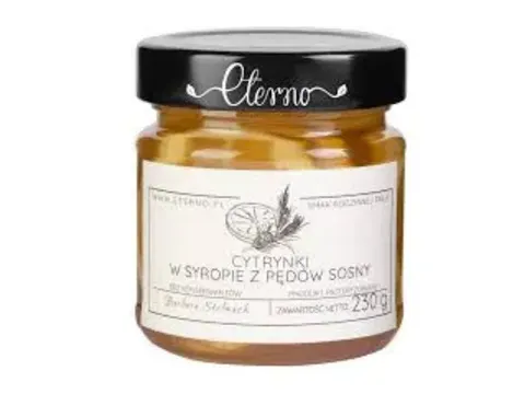 ETERNO Cytrynki w syropie z pędów sosny 230g