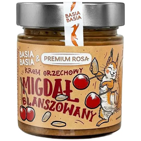 BASIA Krem migdałowy z wiśnią 195 g