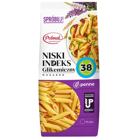 Polmak Makaron penne Niski indeks glikemiczny 250 g
