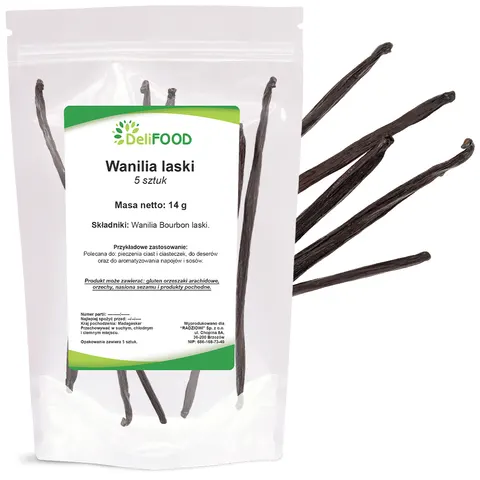 DeliFOOD Wanilia laski 5 szt