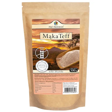 PIĘĆ PRZEMIAN Mąka teff bezglutenowa 500 g